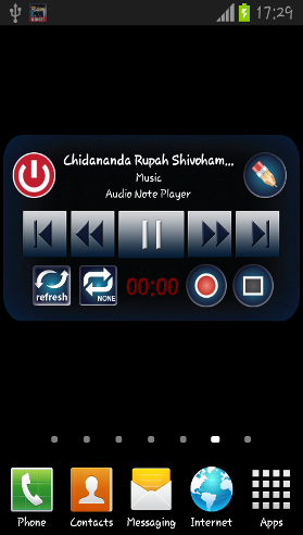 Slideshow widget screen